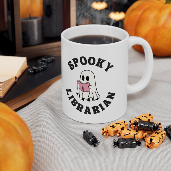 Spooky Librarian Ceramic Mug, 11oz