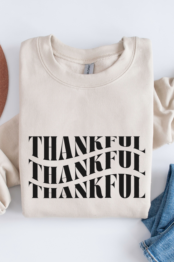 Abundantly Thankful Sweatshirt, Sand